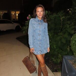 Zara Blue Denim Mini Dress